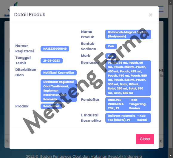 Lux Botanicals Sabun Mandi Cair Magical Orchid 240 ML