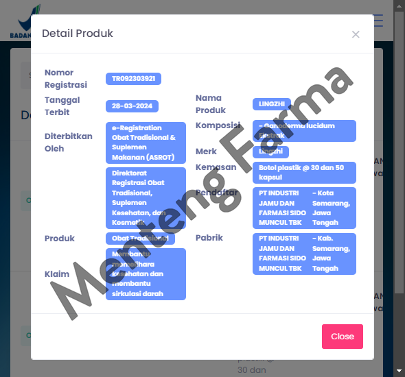 SIDOMUNCUL Lingzhi Kapsul Obat herbal