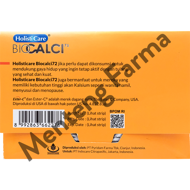 Holisticare Bio Calci-72 Isi 4 Tablet - Suplemen Kalsium dan Vitamin D3