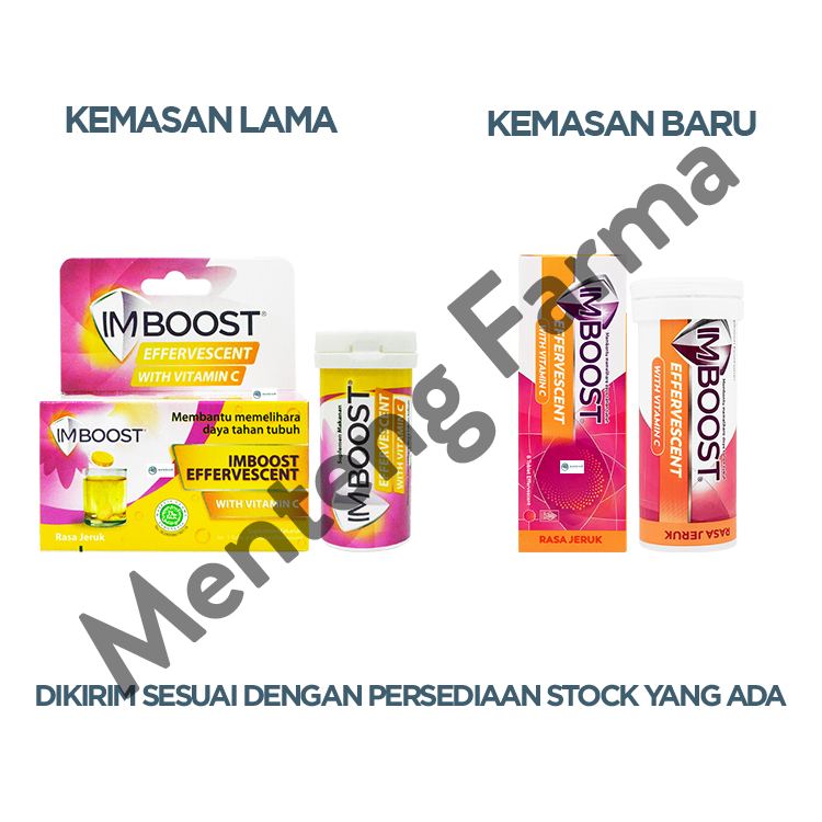 Imboost Effervescent with Vitamin C Rasa Jeruk 8 Tablet