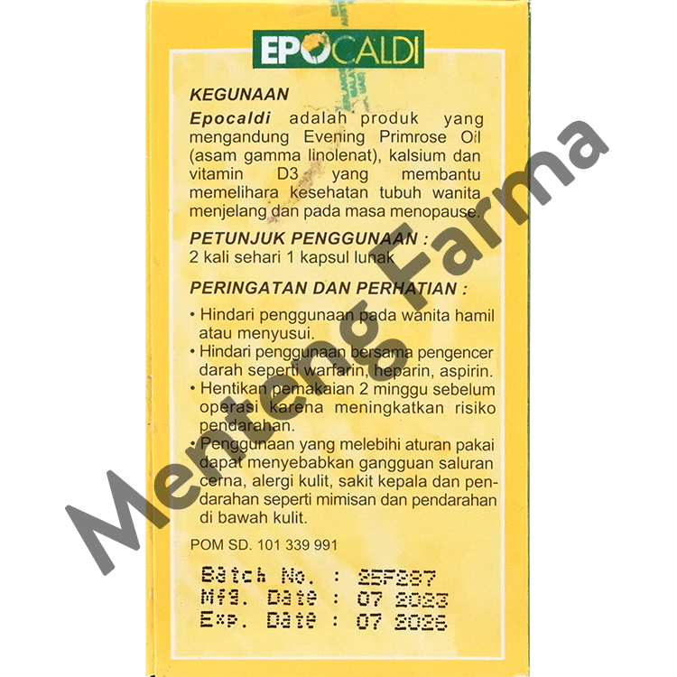 Epocaldi 30 Kapsul - Memelihara Kesehatan Tulang pada Masa Menopause