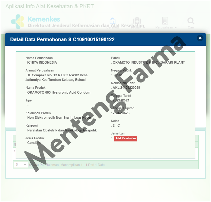 Kondom Okamoto 003 Hyaluronic Acid 10 Pcs