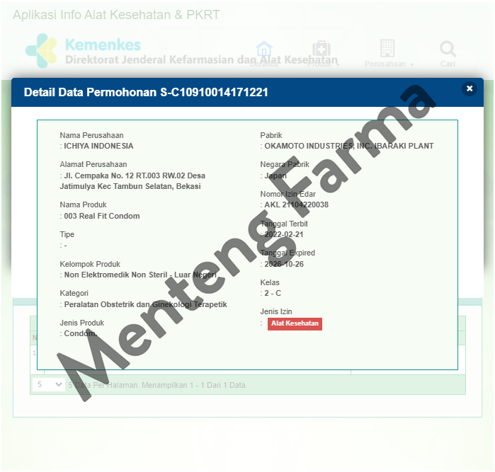 Kondom Okamoto 003 Real Fit 10 Pcs