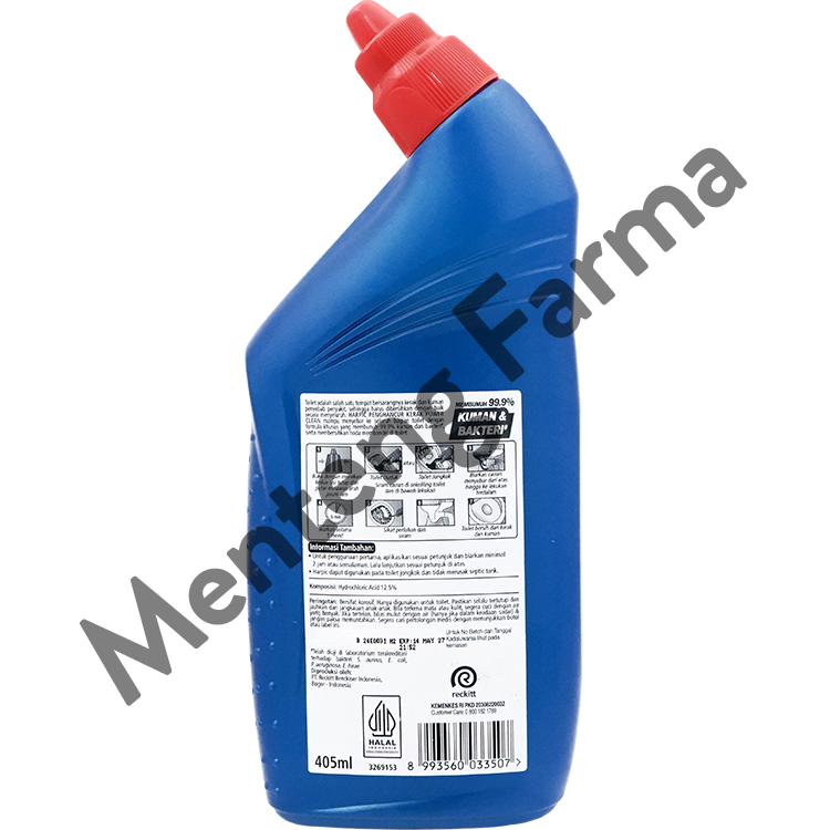 Harpic Power Clean Penghancur Kerak Citrus 405 ML - Pembersih dan Penghancur Kerak Kloset