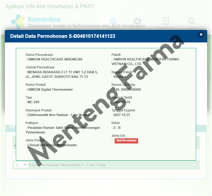 Thermometer Digital Omron MC-246 - Alat Pengukur Suhu Tubuh