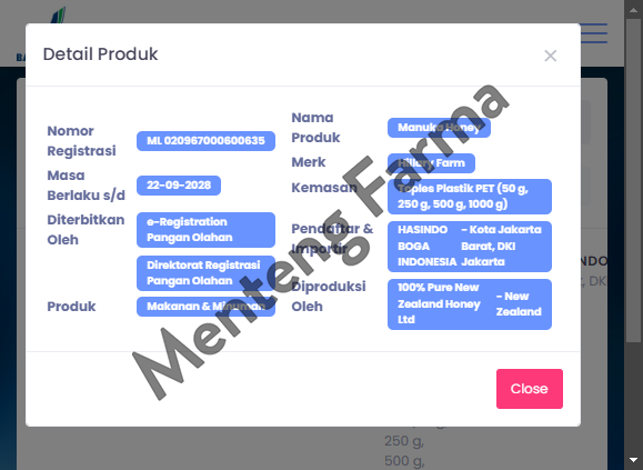 Hillary Farm Manuka Honey UMF 10+ 500 Gr