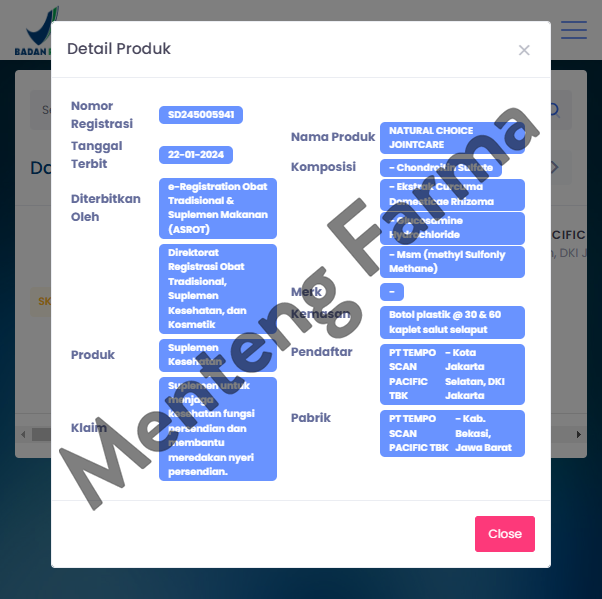 Natural Choice Joint Care 30 Tablet - Suplemen Kesehatan Sendi