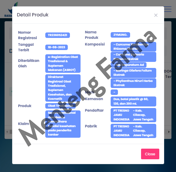 Zymuno Madu Herbal 200 mL - Madu Herbal Alami