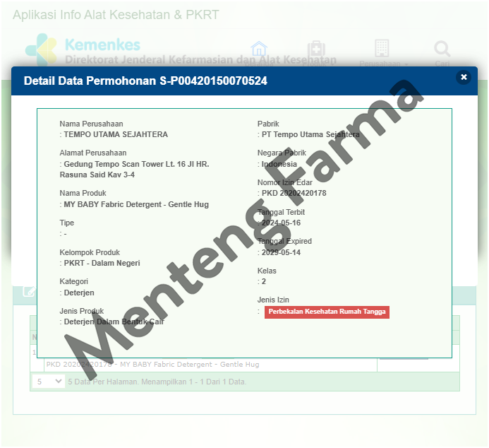 My Baby Fabric Detergent Gentle Hug Refill 450 mL - Detergent Pakaian Bayi