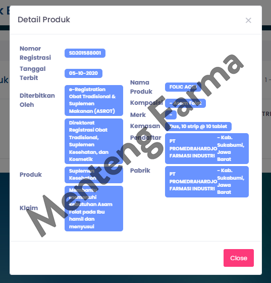 Folic Acid 400 mcg 10 Tablet - Suplemen Ibu Hamil