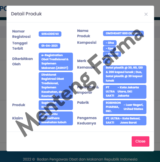 Omeheart Omega 3 Isi 60 Kapsul - Suplemen Kesehatan