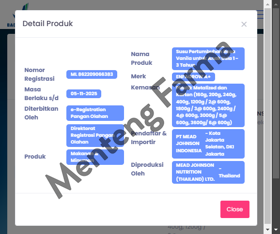Enfagrow A+3 Vanila - Susu Pertumbuhan Anak 1-3 Tahun 3600 gram