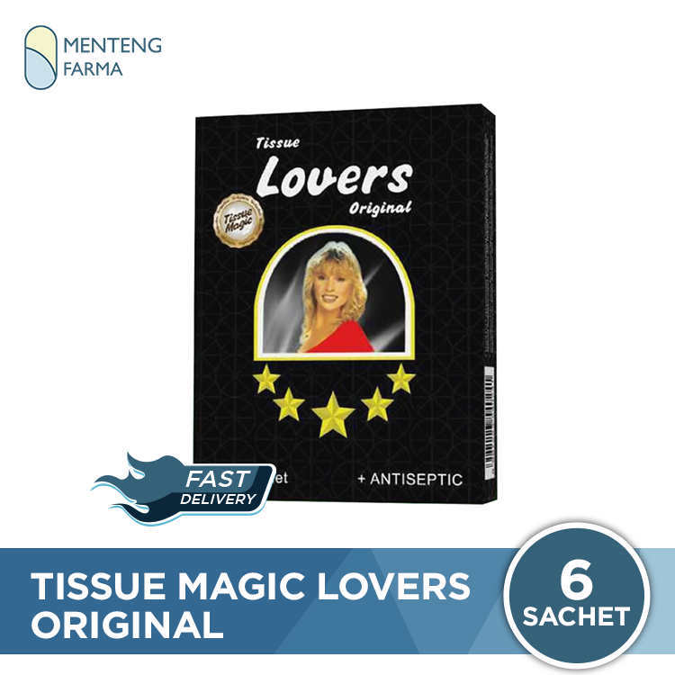 Tissue Lovers Original Isi 6 Sachet - Tisu Basah Antiseptik Tissue Lovers Original Isi 6 Sachet - Tisu Basah Antiseptik