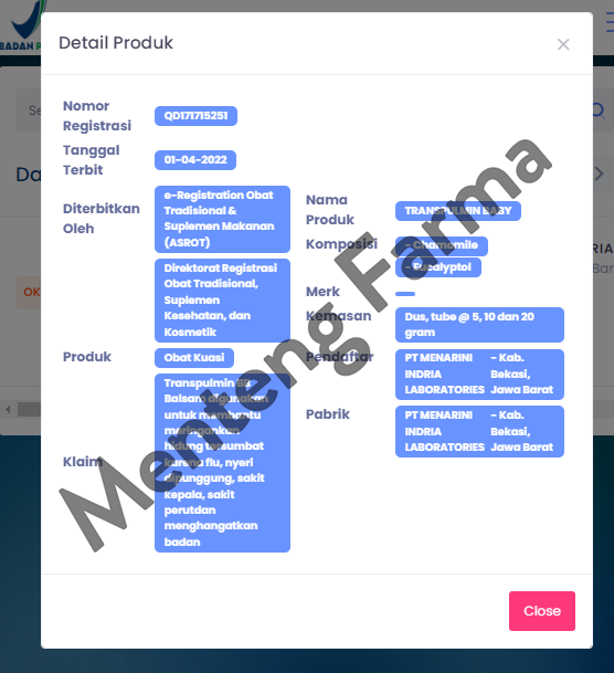 Transpulmin Baby Balsam 5 g - Pereda Flu dan Hidung Tersumbat Bayi