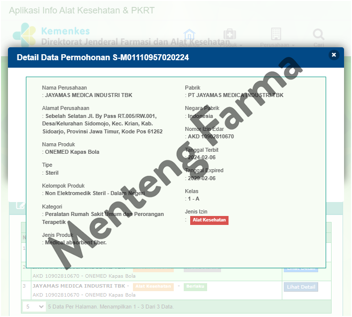 Onemed Kapas Bola Besar 10 Ball - Kapas Steril Bola