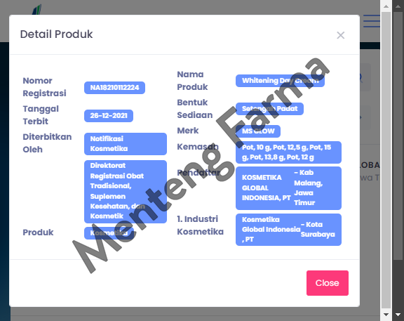 Ms Glow Whitening Day Cream 10 Gr - Krim Pagi Untuk Mencerahkan Kulit Wajah