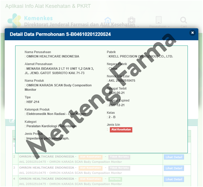 Omron Karada Scan Body Comosition Monitor HBF-214 - Timbangan Digital Komposisi Tubuh