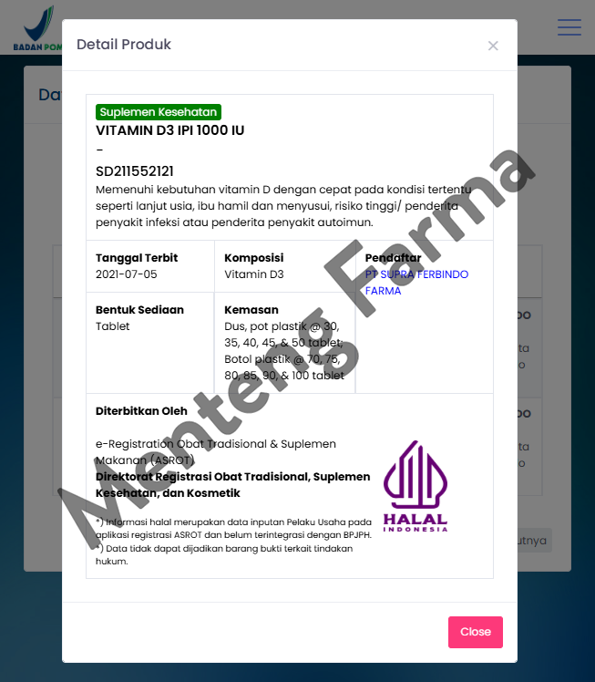 IPI Vitamin D3 1000 IU 70 Tablet - Suplementasi Vitamin D dengan Cepat