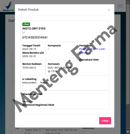 Insto Dry Eyes - Obat Tetes Mata Kering