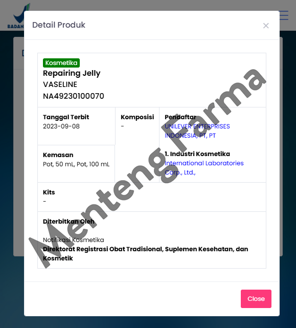 Vaseline Repairing Jelly Original 100 ML - Memperbaiki Kulit Rusak