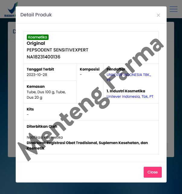 Pepsodent Sensitive Expert Original 100 Gr - Meredakan Ngilu Gigi Sensitif