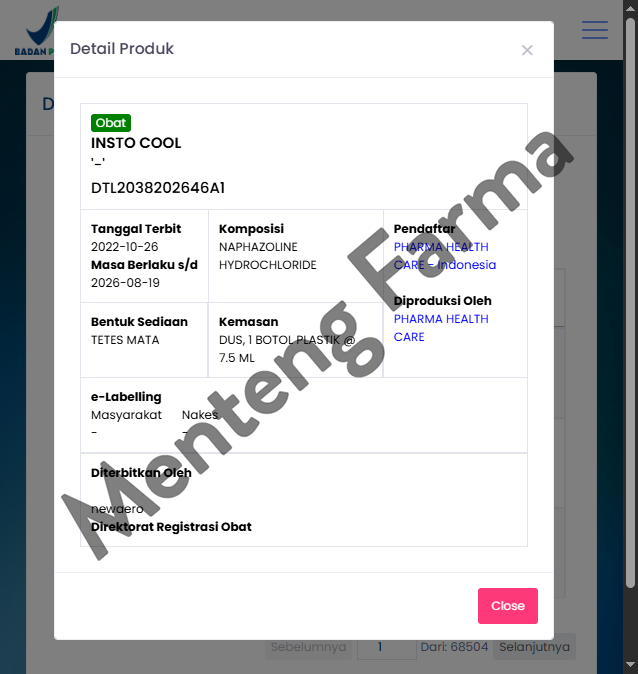 Insto Cool - Obat Tetes Mata Kering