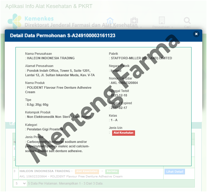 Polident Perekat Gigi Palsu Flavour Free 20 Gr - Perekat Gigi Palsu