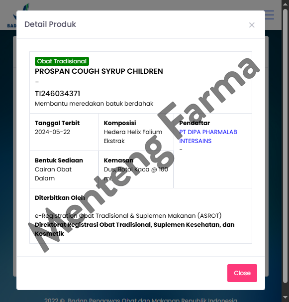 Prospan Cough Syrup Children 100 mL - Meredakan Batuk Berdahak Anak