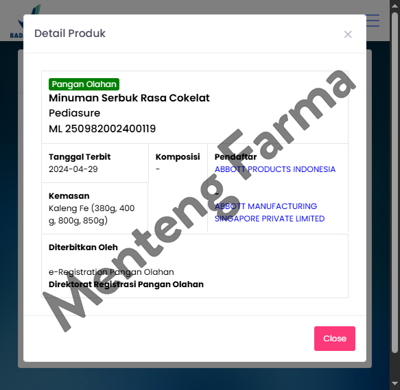 Pediasure Cokelat 380 Gram - Susu Pendukung Nutrisi Pertumbuhan Anak