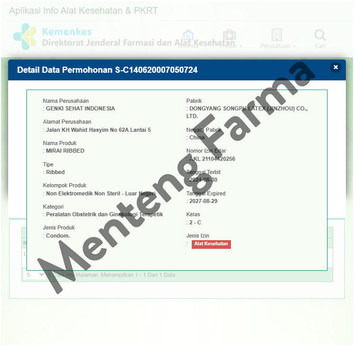 Kondom Mirai Ribbed 3 Pcs - Tekstur Garis Garis Halus