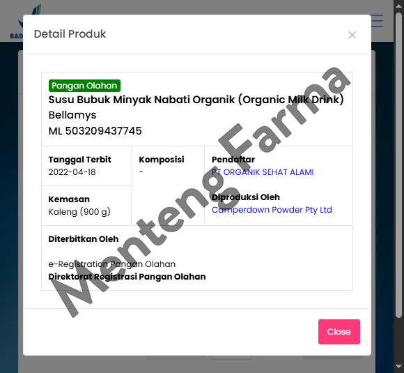 Bellamys Organic Step 4 - Susu Formula Lanjutan Organik 3 Tahun Keatas