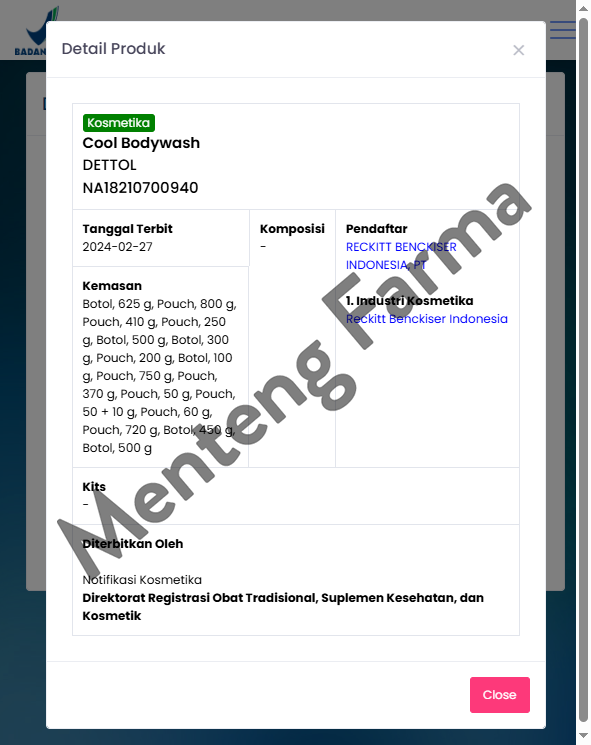 Sabun Mandi Cair Dettol ProFresh Cool 720 Gram - Dengan Kandungan Menthol Segar