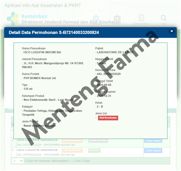 Physiomer Normat Jet Nasal Spray 135 mL - Semprotan Pembersih Hidung