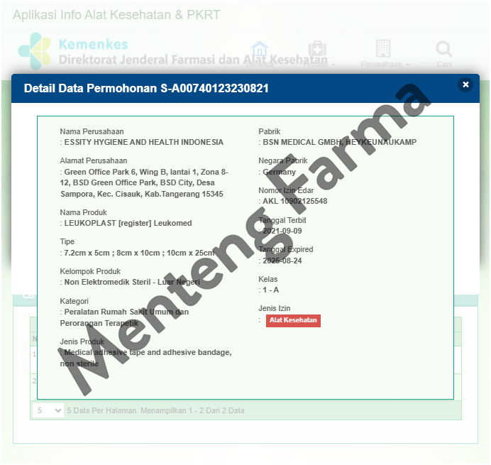 Leukomed 5 CM x 7.2 CM - Plester Penutup Luka Steril