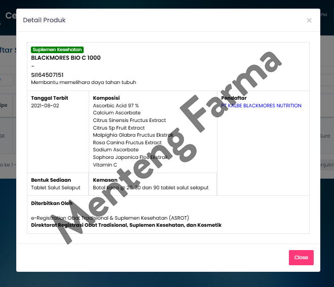 Blackmores Bio C 1000mg 20 Tablet - Suplemen Vitamin C