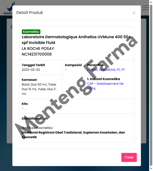 PROMO La Roche Posay Anthelios UVmune 400 Fluid Invisible 50 mL