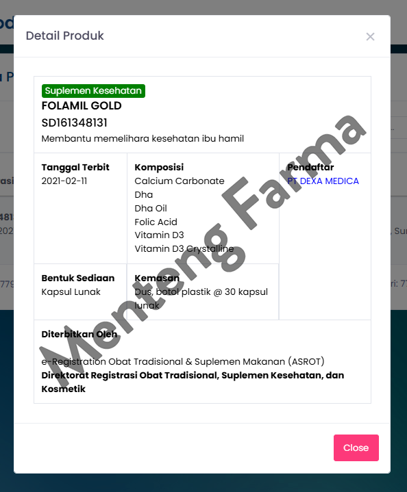 Folamil Gold - Suplemen Khusus Ibu Hamil Tinggi Akan Kandungan DHA