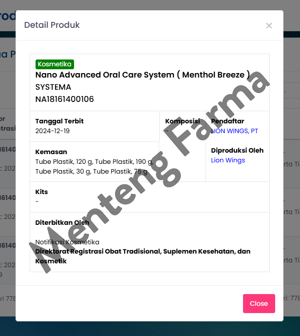 Systema Toothpaste Menthol Breeze 190 gr - Pasta Gigi Mencegah & Memperbaiki Karies Dini