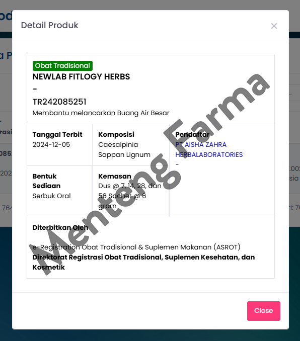 Newlab Mini Fitlogy Tea Drink 14 Bags - Minuman Teh Diet