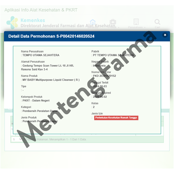 My Baby Multipurpose Liquid Cleanser Refill 700 mL - Sabun Cuci Botol Bayi