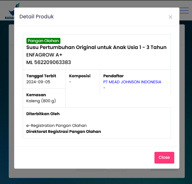 Enfagrow A+3 Original - Susu Pertumbuhan Anak 1-3 Tahun 800 gram
