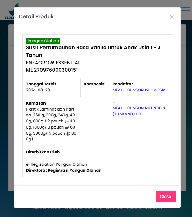 Enfagrow Essential 3 Vanila - Susu Pertumbuhan Anak Usia 1-3 Tahun 1800 Gram