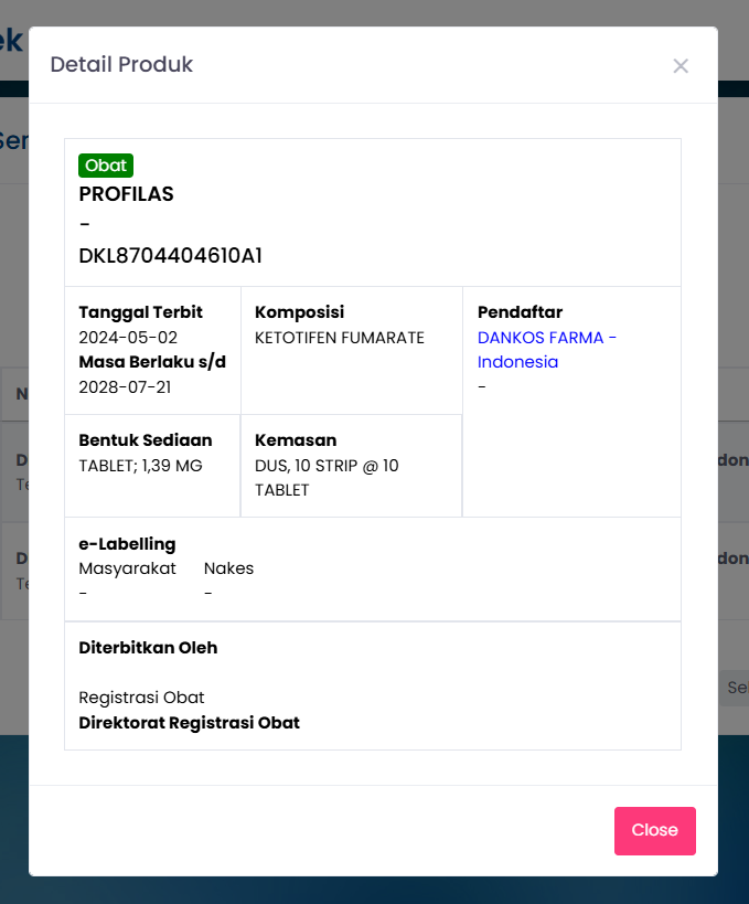 Profilas 1 mg 10 Tablet