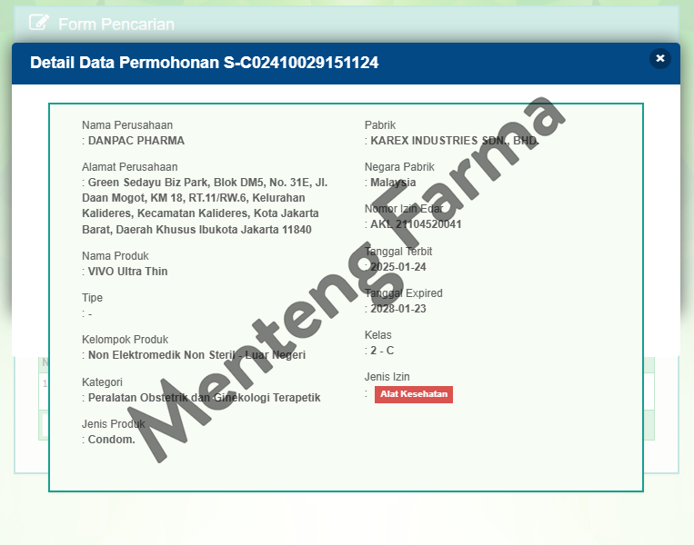 Kondom Vivo Ultra Thin Isi 12