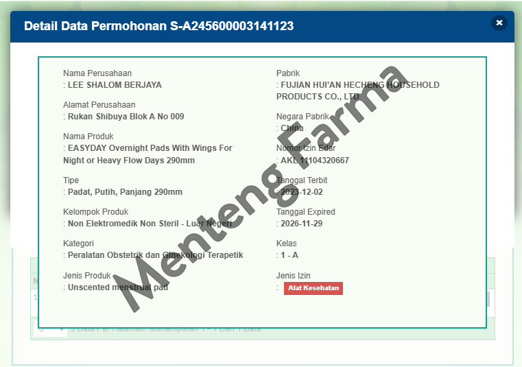 EasyDay Night Pad 29 cm 8 Pads - Pembalut Wanita Easy Day untuk Malam Kering Anti Iritasi