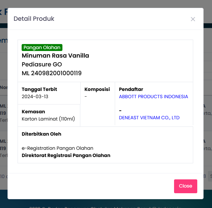 Pediasure Go Vanila Susu UHT 110 mL