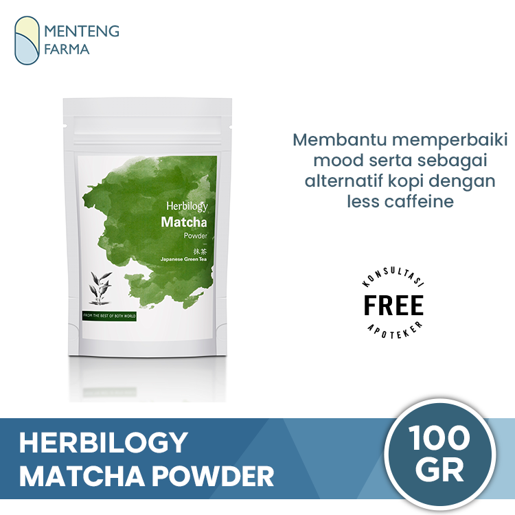 Herbilogy Matcha Powder 100 gr - Bubuk Teh Hijau Jepang