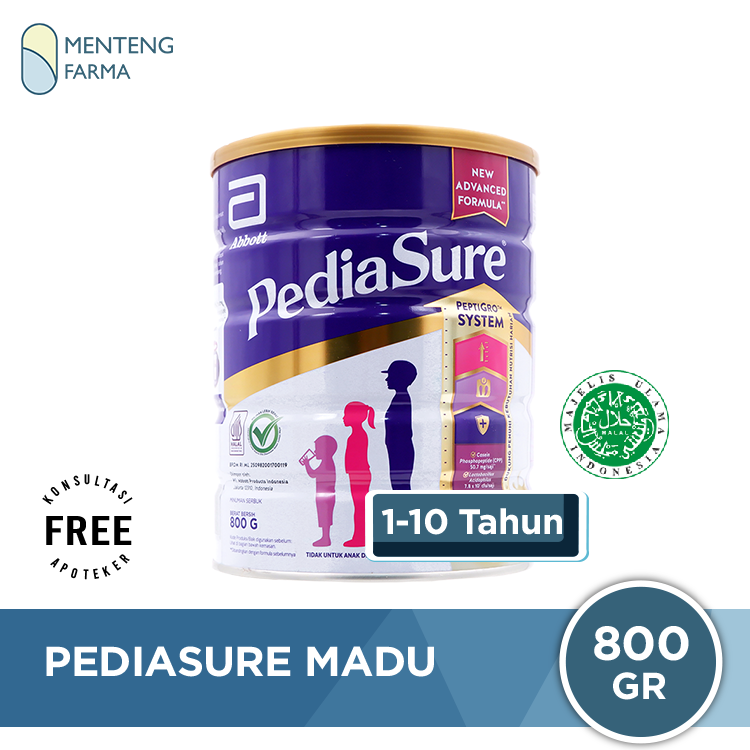 Pediasure Madu 800 Gram - Susu Pendukung Nutrisi Pertumbuhan Anak