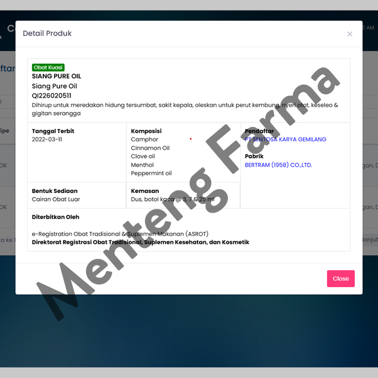 Siang Pure Oil 25 cc - Meredakan Sakit Kepala, Pusing, Nyeri Sendi