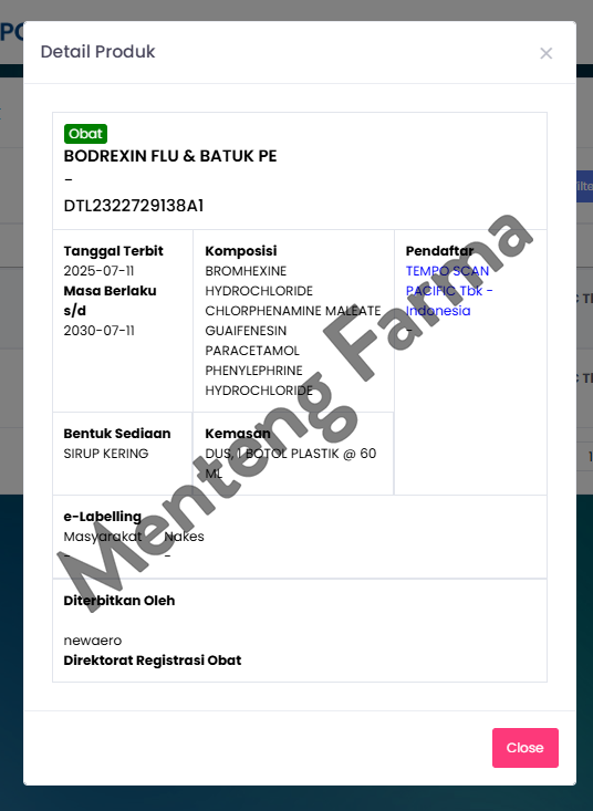 Bodrexin Flu & Batuk PE Jeruk 60 ml - Pereda Flu dan Pilek Pada Anak